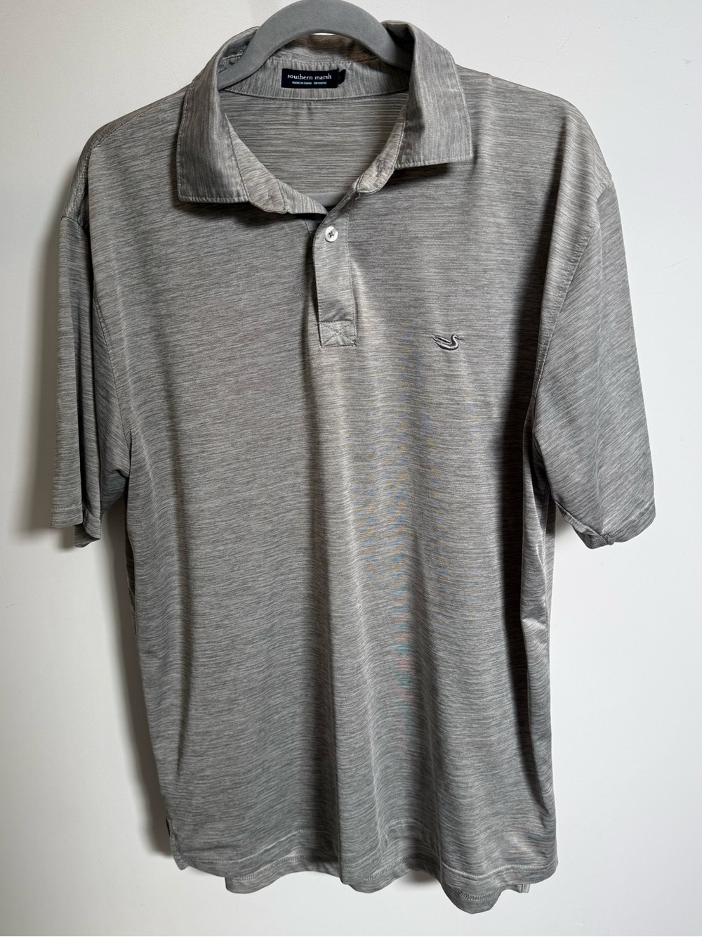 Southern Marsh Heather Gray Performance Polo
